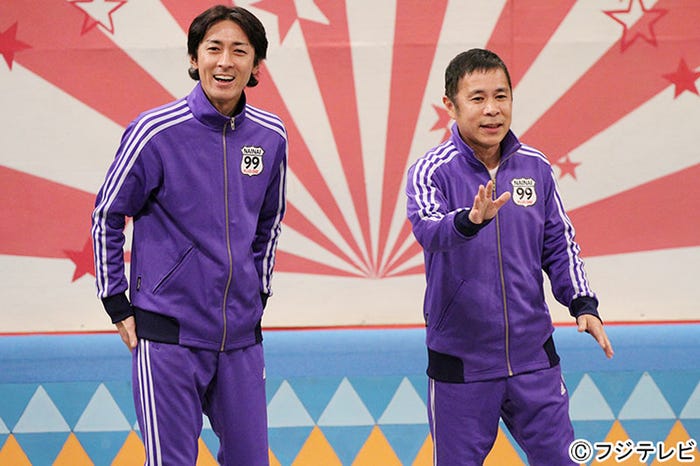 ナインティナイン/『めちゃ×2イケてるッ!新春2時間30分スペシャル~ナイナイ&中居の日本一周 祝・コンビ結成25周年の旅~』より