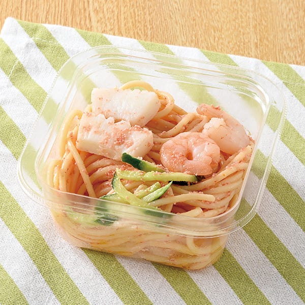 海老とイカの明太子スパゲティサラダ(税込268円)(提供写真)