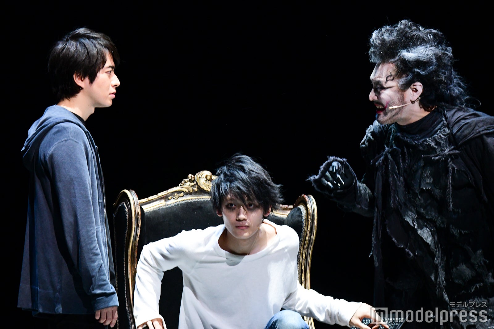 村井良大、高橋颯、横田栄司「デスノート THE MUSICAL」公開舞台稽古より （C）モデルプレス