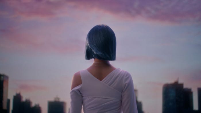 JISOO「いち髪 PREMIER」新CM「後ろ姿のリレー」篇(提供写真)
