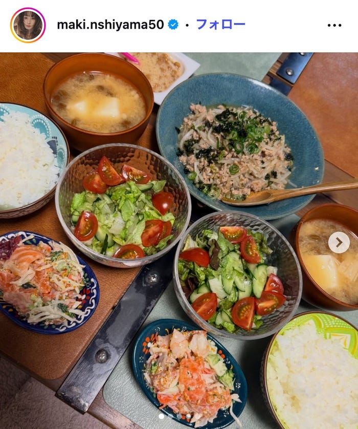 西山茉希Instagramより