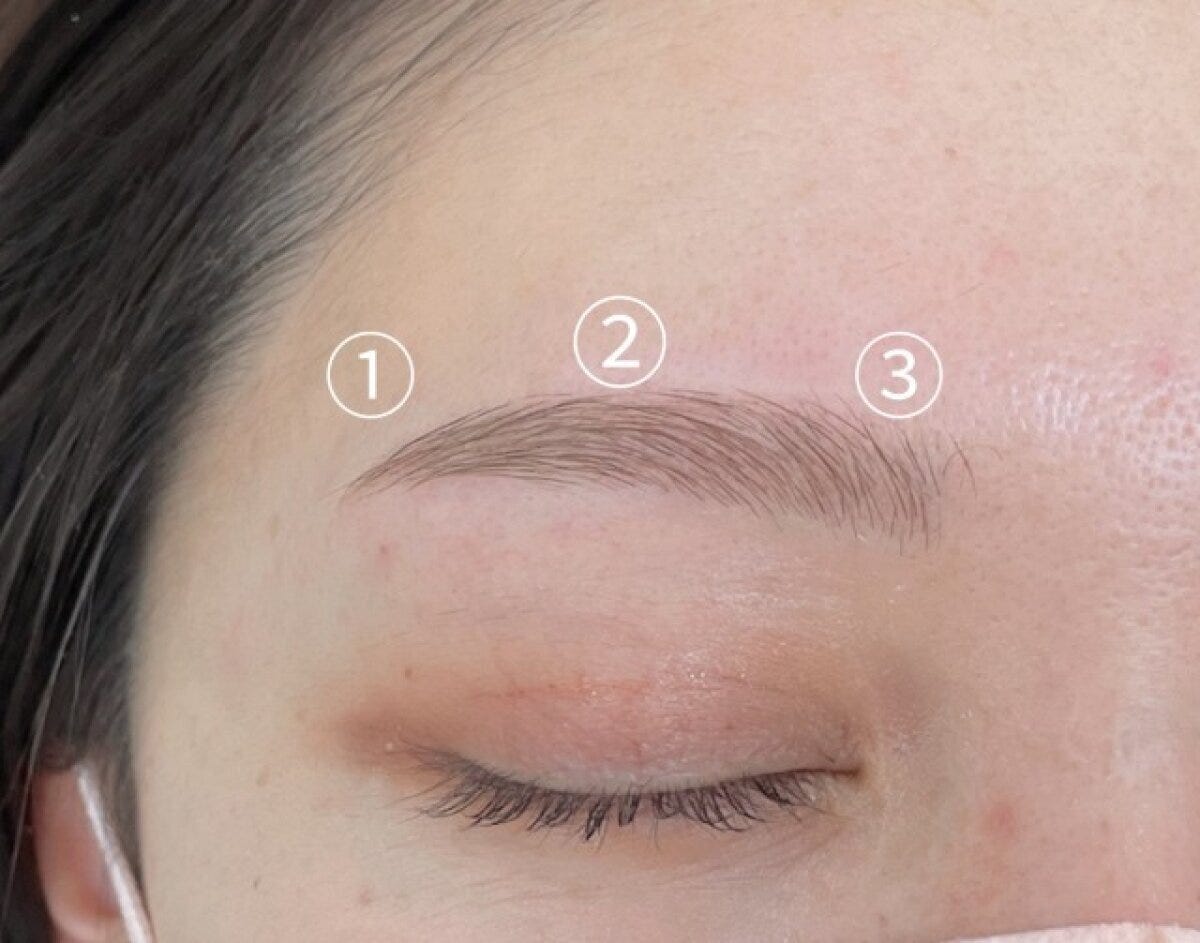 眉を描く順番