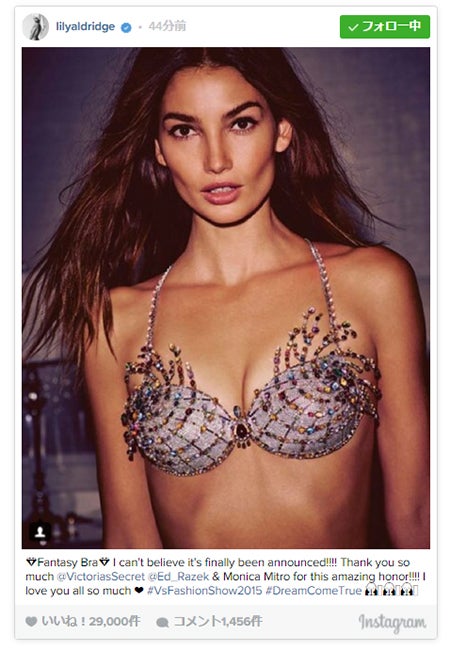 「ヴィクトリアズ・シークレット」今年のファンタジーブラ発表