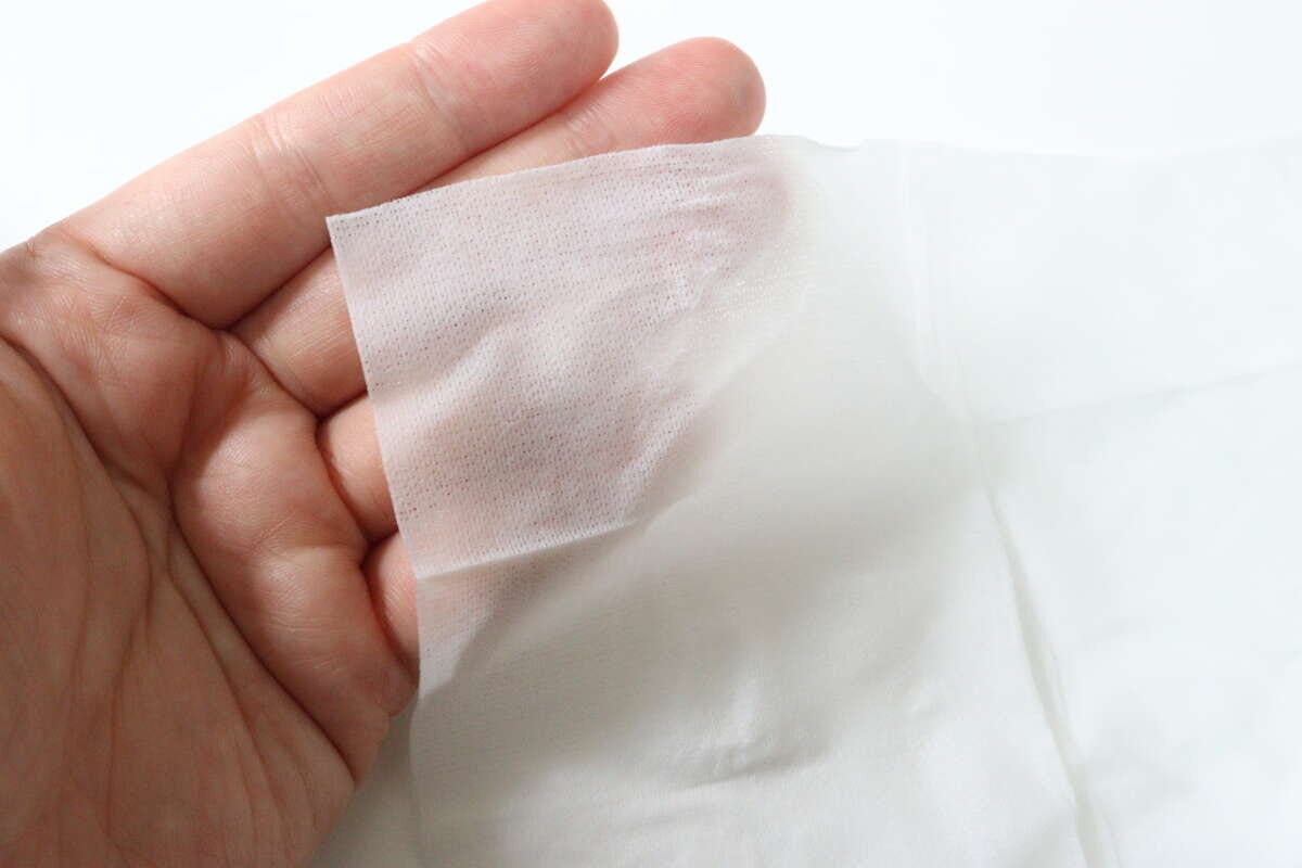 ＆．ボディシート（トイレに流せる、冷感、10枚）　質感