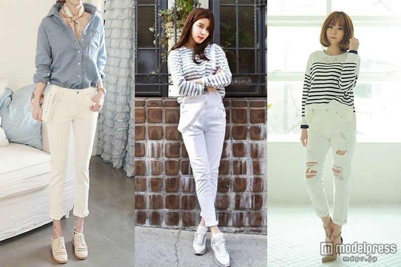 大人カジュアルに着こなすホワイトデニムコーデ3選