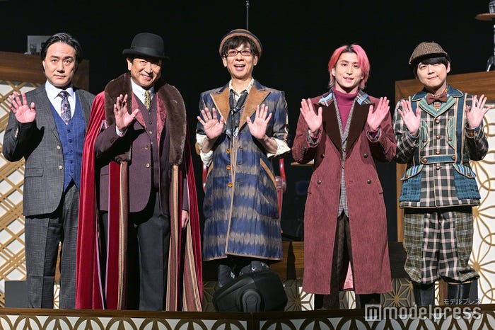 野坂実氏、井上和彦、山寺宏一、佐久間大介、梶裕貴(C)モデルプレス