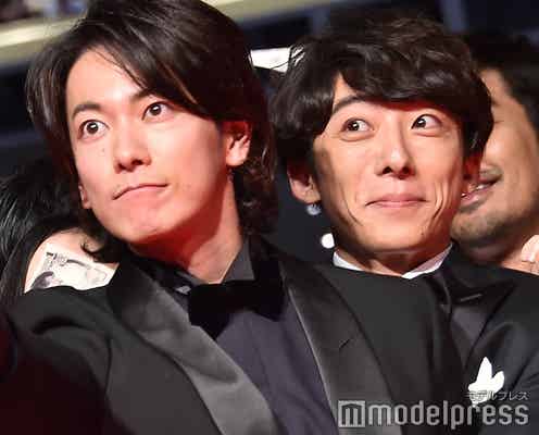 高橋一生、佐藤健をバックハグ 初共演で互いを絶賛「そんなこと健くんに言ってもらえるなんて…」<億男>