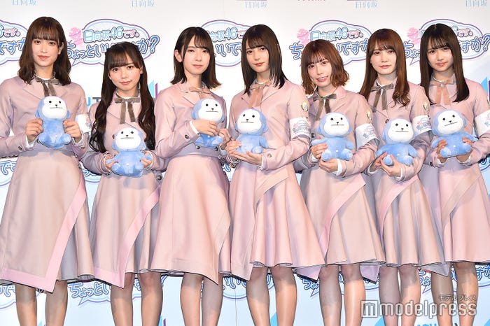 (左から)佐々木久美、齊藤京子、金村美玖、小坂菜緒、東村芽依、加藤史帆、上村ひなの(C)モデルプレス
