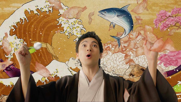 山田裕貴/カレーハウスCoCo壱番屋新CM「踊る屏風絵」篇より(提供写真)