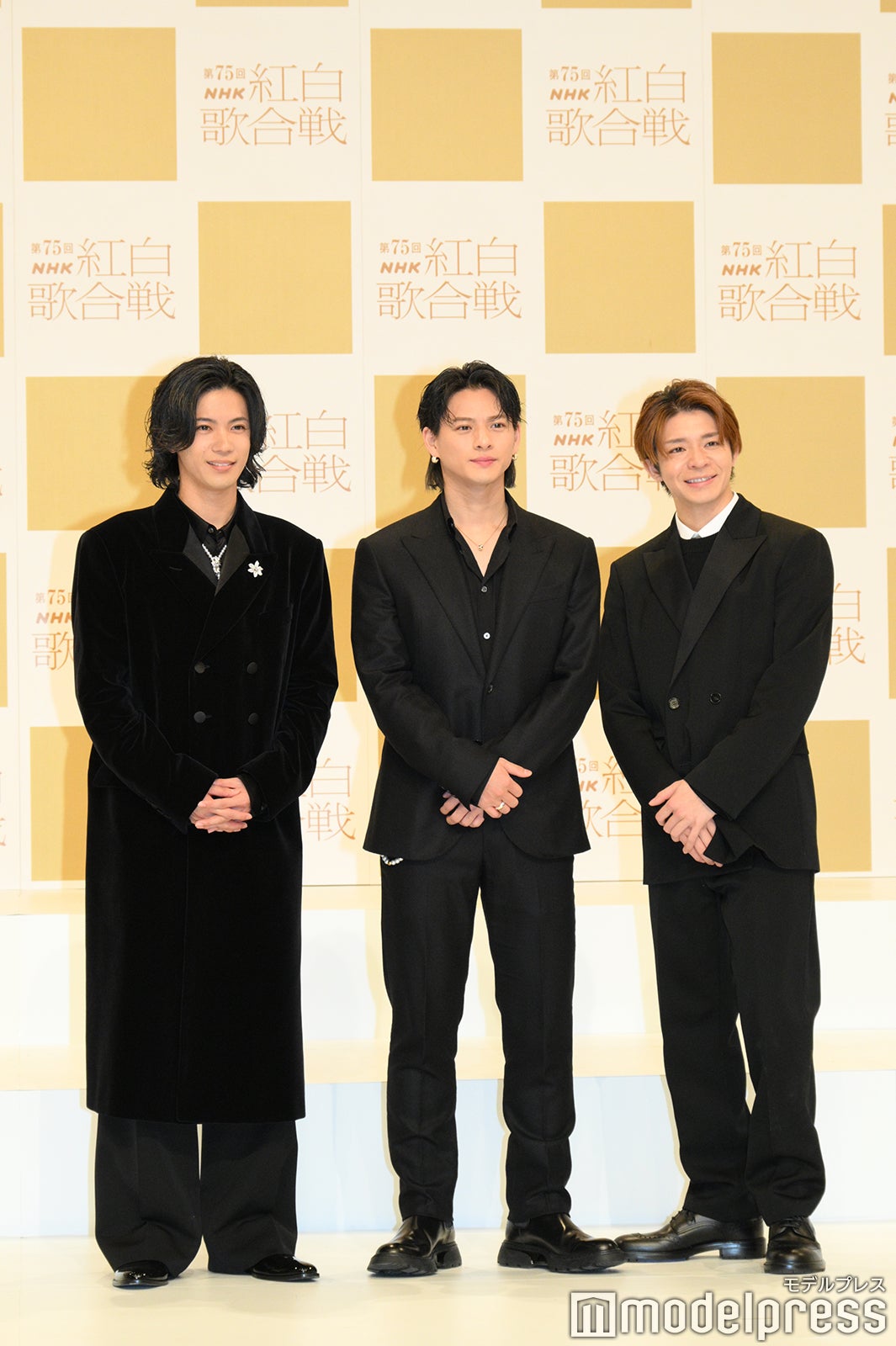 Number_i（左から）神宮寺勇太、平野紫耀、岸優太（C）モデルプレス