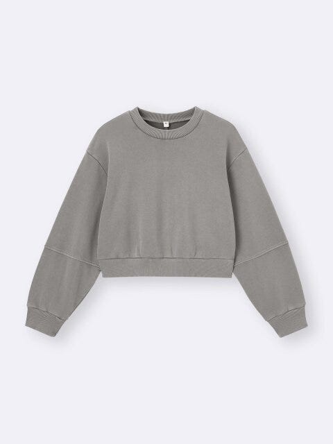 GU 10アイテム 着回し 7日間コーデ EccO イラスト GU ウォッシュドスウェットプルオーバー