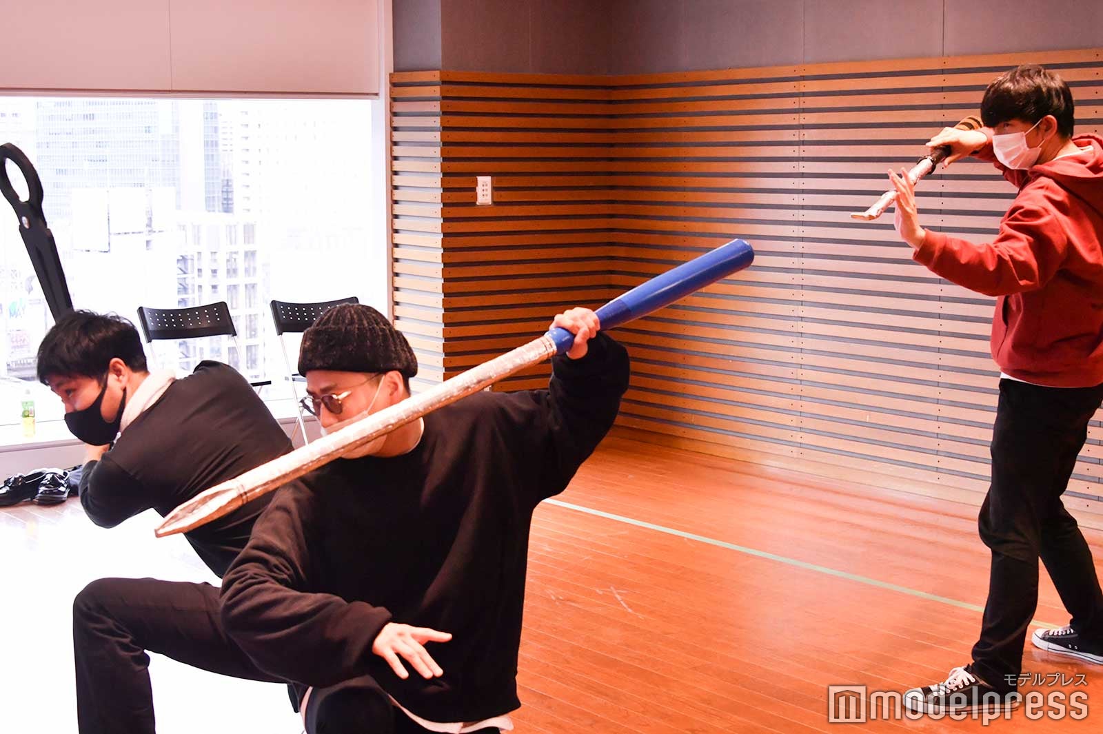 淡路幸誠、大津広次、向井慧／「KOUGU維新」ミュージカル稽古密着の様子（C）モデルプレス