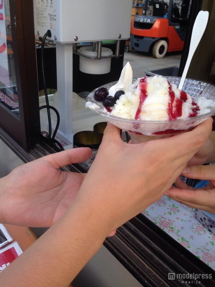 冷たいスイーツメニュー（昨年の様子）／画像提供：和牛万博