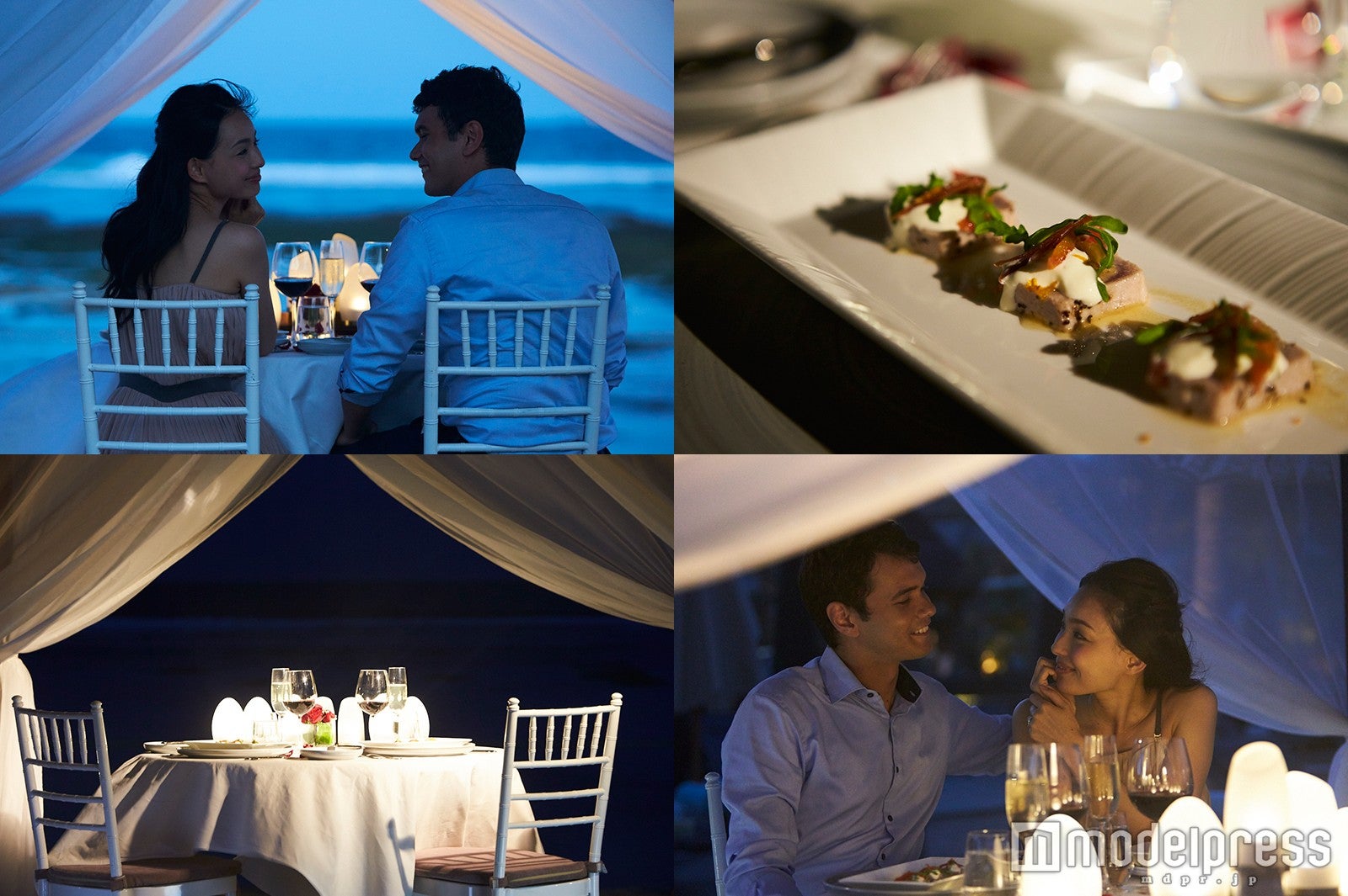 波音を聞きながら贅沢なウエスタン・フレンチディナーを堪能