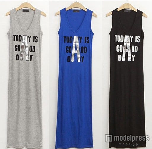 タイトロングワンピース「ogage japan」3,980円(税込)