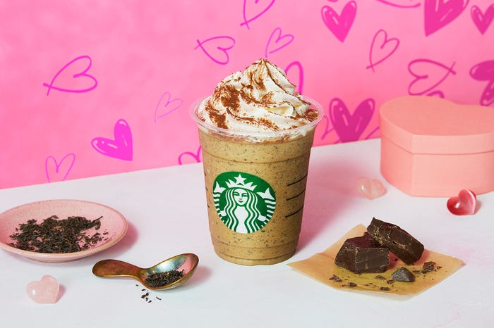 1月31日(金)から登場するチョコレート with ミルクティー フラペチーノ/画像提供:スターバックス コーヒー ジャパン