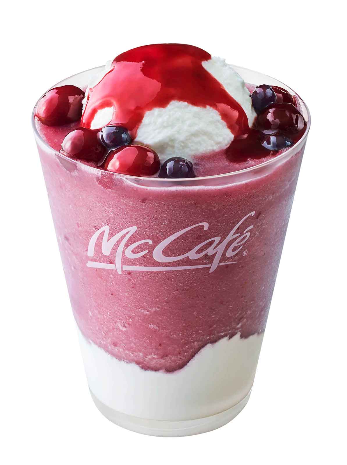 ふわふわチーズムースとごろっとミックスベリーの葡萄スムージー／画像提供：日本マクドナルド株式会社