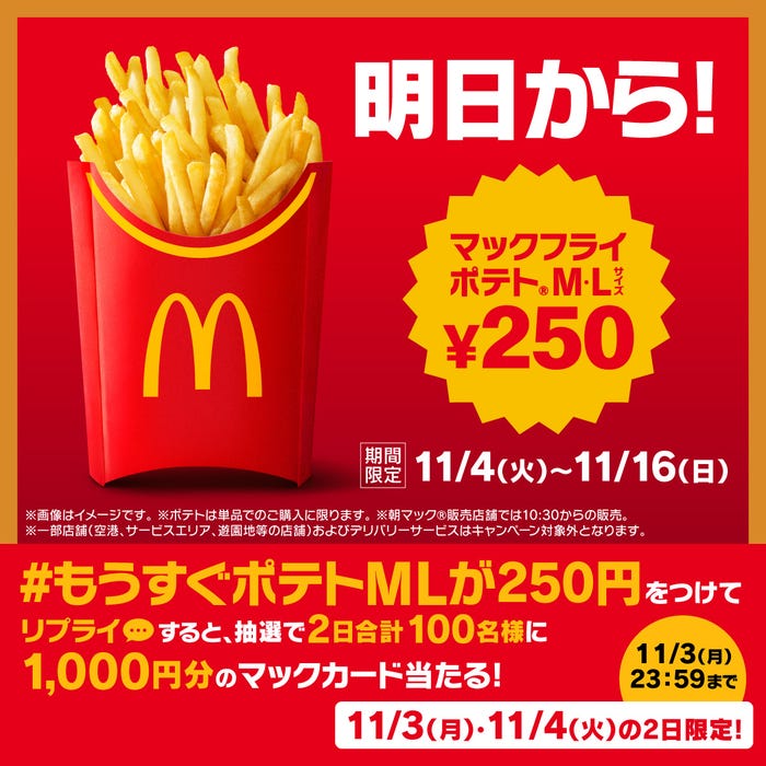 マクドナルド「トクニナルド」施策(提供写真)