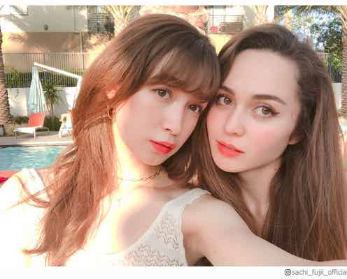 藤井サチ、ハリウッド女優の姉との2ショット公開「最強美人姉妹」と絶賛の声