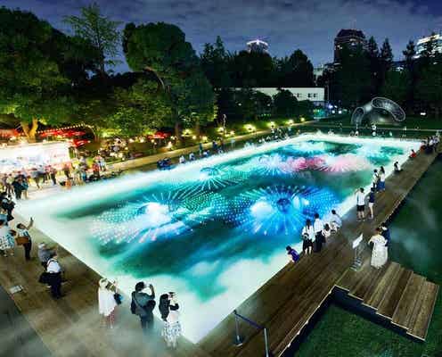 東京ミッドタウン「MIDTOWN LOVES SUMMER 2019」光のアート庭園に足水…五感で感じる“日本の夏の涼”