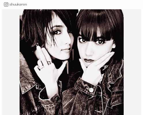 E-girls藤井萩花&夏恋、“私服かぶり”に反響「さすが姉妹」「双子みたい」
