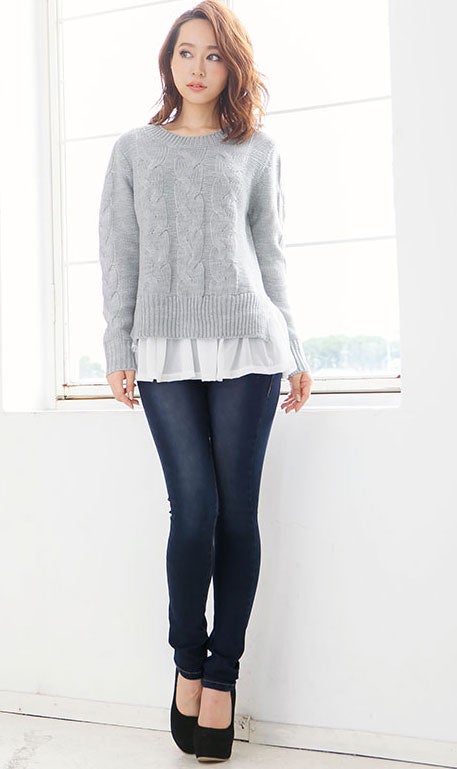 スッキリ裏起毛ストレッチ美脚スキニーデニムパンツ「神戸レタス」2380円（税込）／画像提供：神戸レタス