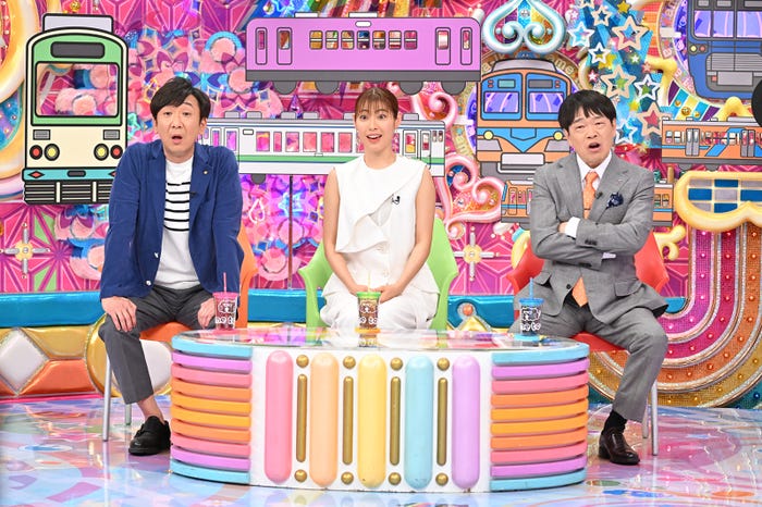 飯塚悟志、瀧本美織、蛍原徹(C)テレビ朝日
