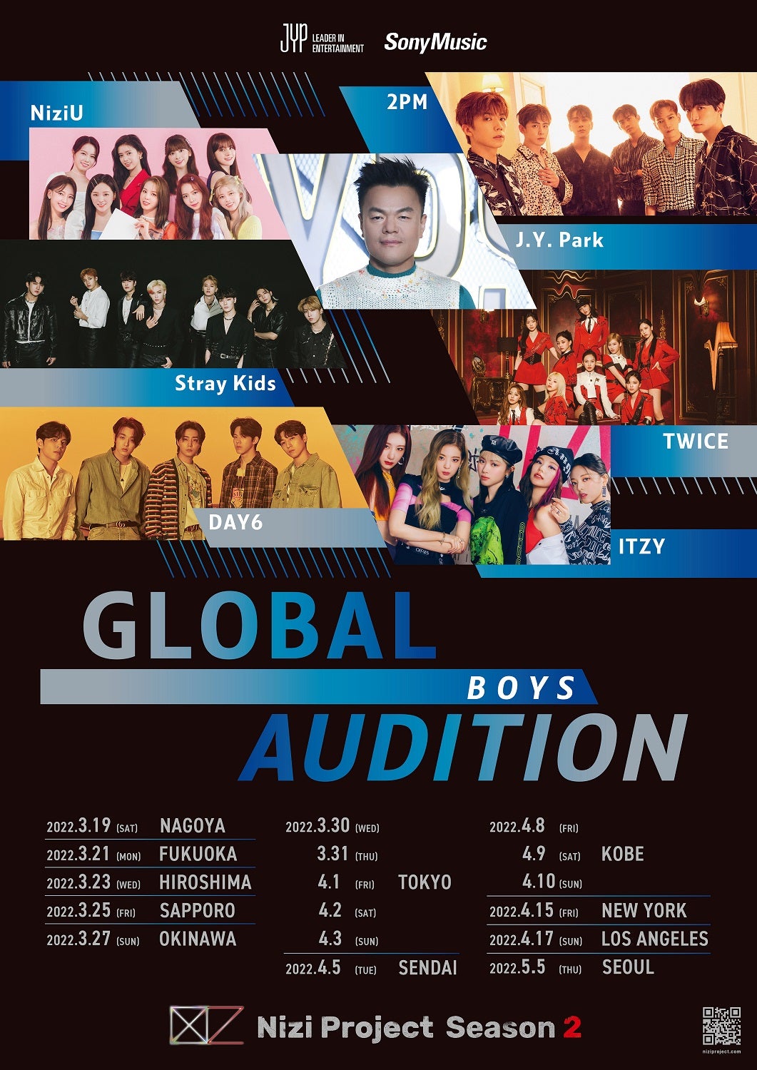 「Nizi Project」シーズン2、アメリカ＆韓国オーディション情報解禁　J.Y. Parkからメッセージも