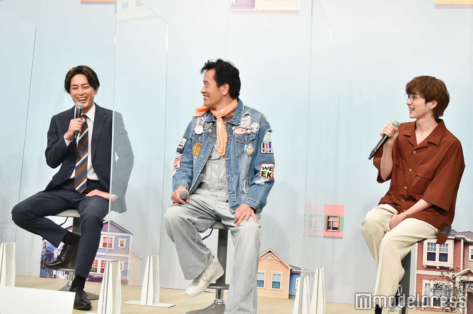 間宮祥太朗、遠藤憲一、吉野北人 （C）モデルプレス