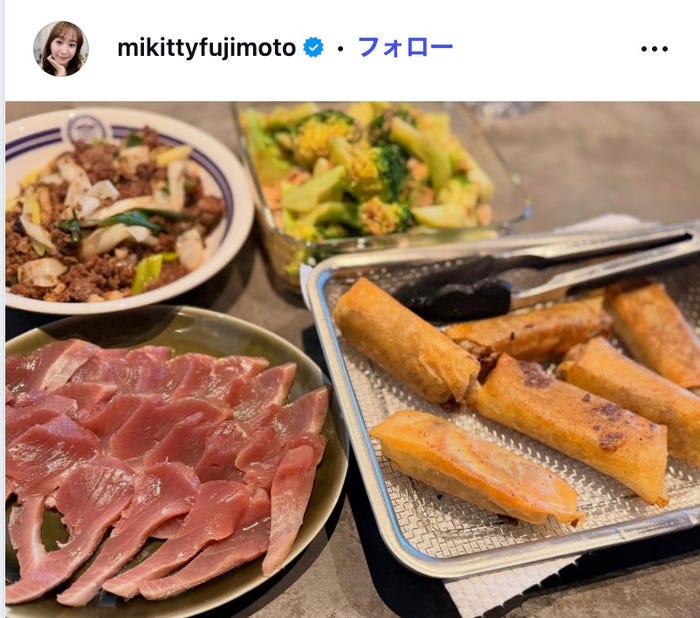 藤本美貴 Instagramより