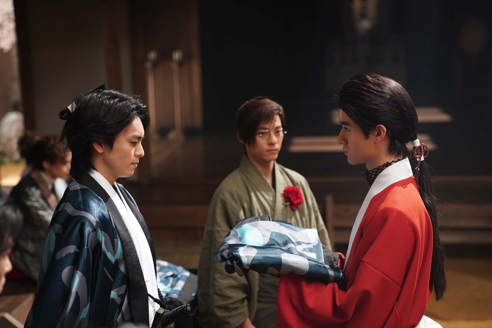 （左から）高野洸、永田崇人、藤岡真威人「君とゆきて咲く～新選組青春録～」第6話より（C）テレビ朝日