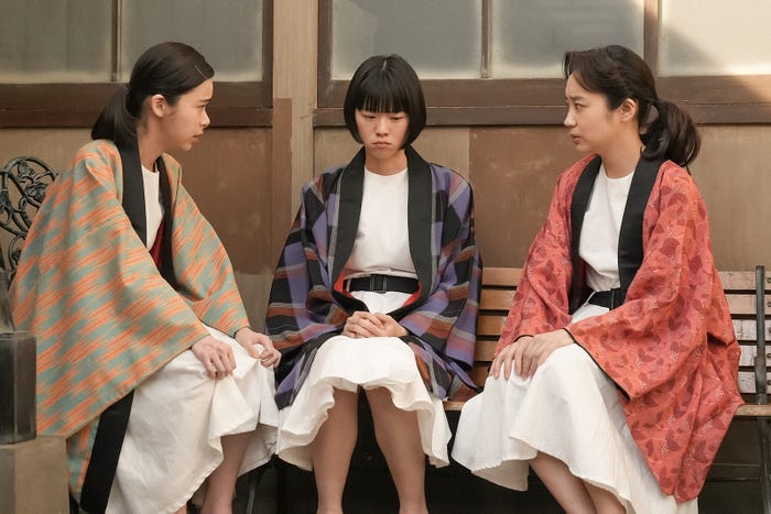 趣里、片山友希、清水くるみ「ブギウギ」第14話(C)NHK