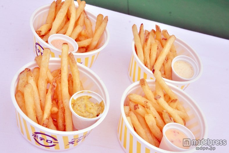 「人志松本のすべらない話」のフライドポテト、生クリームと食べるスイーツ系もあり