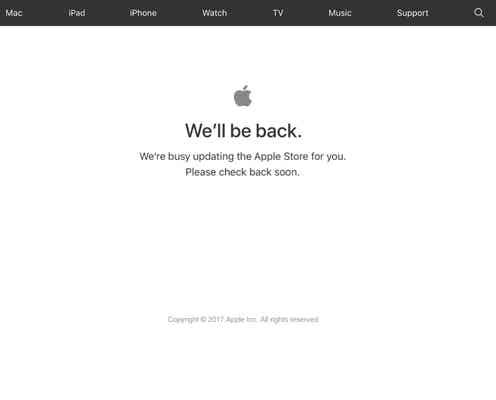新型iPhoneまもなく発表か Appleオンラインストアが一時閉鎖