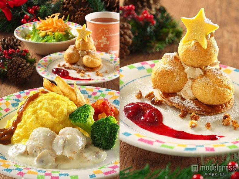 夕食「グランマ・サラのキッチン」/クリスマススペシャルメニュー（C）Disney