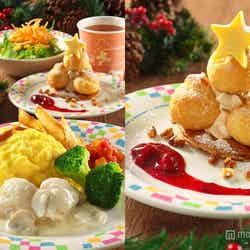 夕食「グランマ・サラのキッチン」/クリスマススペシャルメニュー（C）Disney