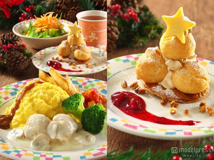 夕食「グランマ・サラのキッチン」/クリスマススペシャルメニュー(C)Disney