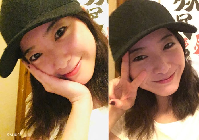 吉高由里子/動画内で初公開された自撮り写真(C)AMUSE