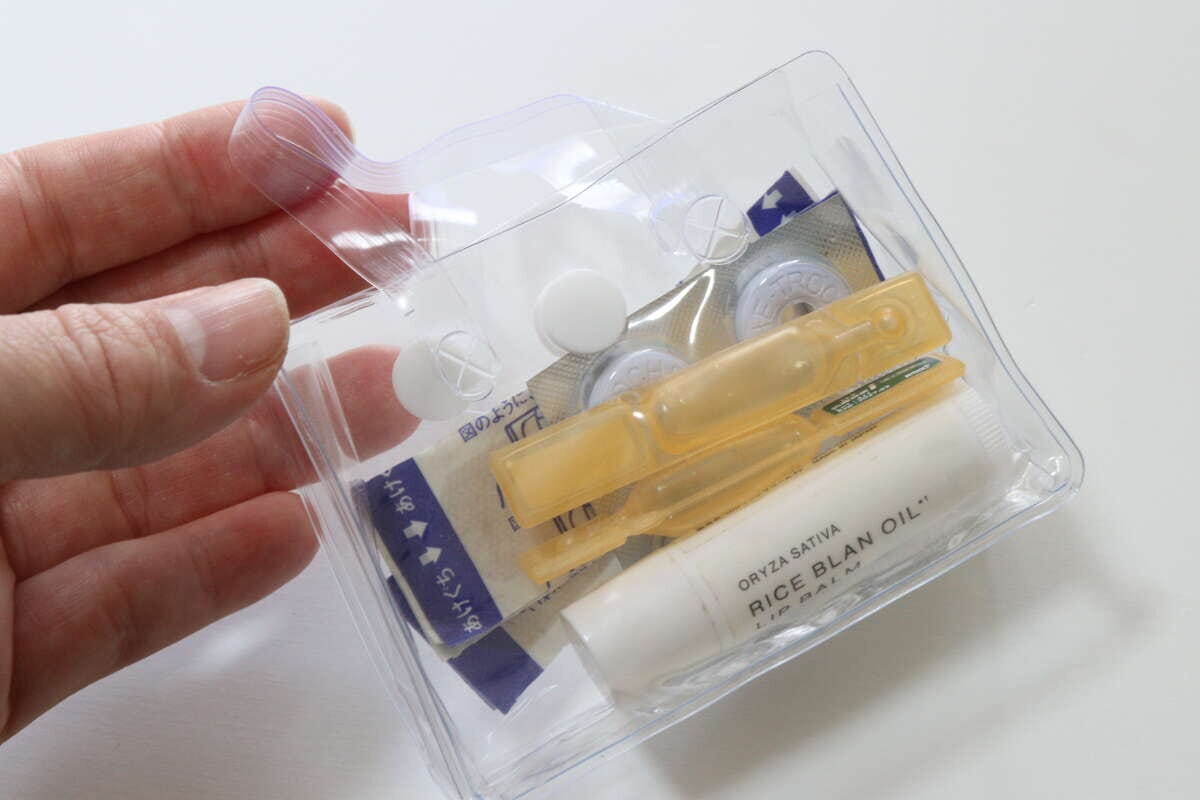 ダイソーのクリアバッグ