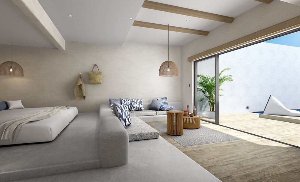 客室リビング／画像提供：T.K-BLOCKS