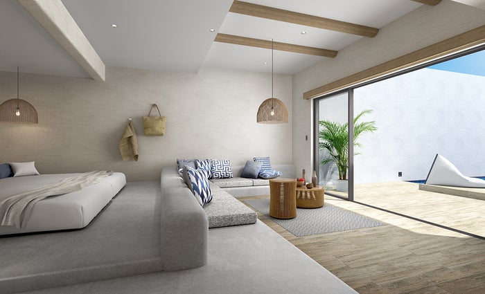 客室リビング／画像提供：T.K-BLOCKS