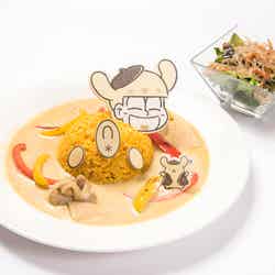 十四松×ポムポムプリン ココナッツミルクおしりカレー¥1,480(税抜)(C)1976,1979,1984,1988,1996,2017 SANRIO CO.,LTD.