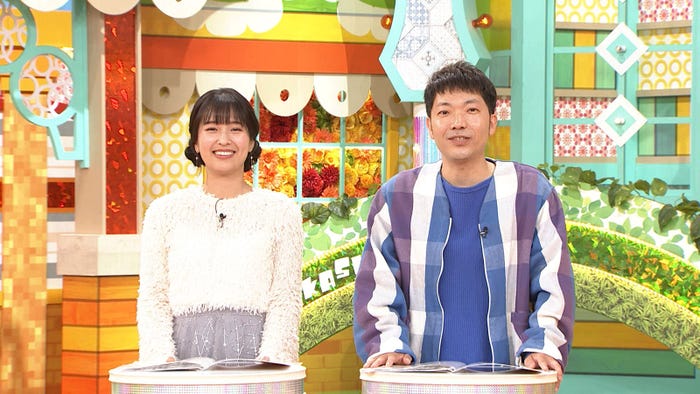 進行役の山崎香佳MBSアナウンサー&秋山賢太(C)MBS