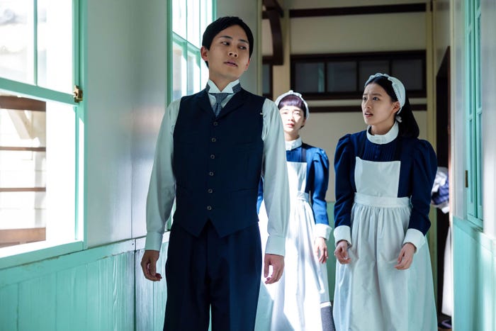 平埜生成、見上愛、上坂樹里「風、薫る」第42話(C)NHK