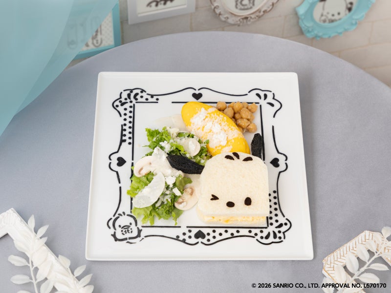 ポチャッコの額縁たまごサンド　税込1,790円（C）2026 SANRIO CO., LTD. APPROVAL NO. L670170