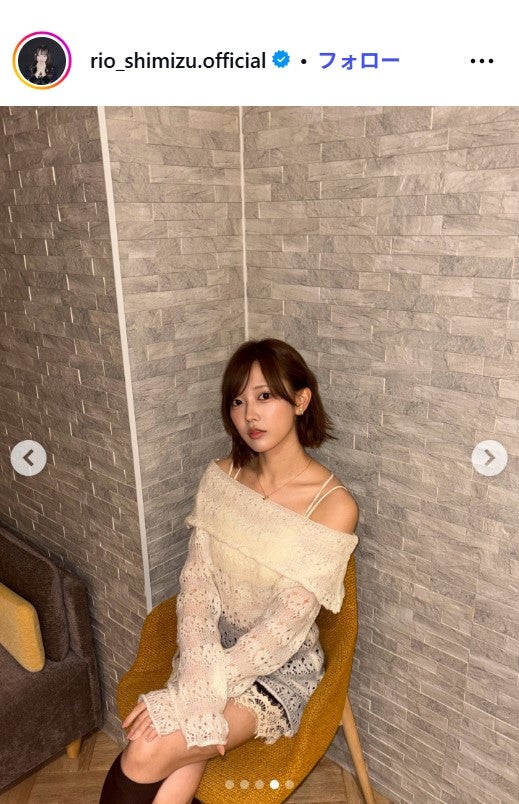 清水理央Instagramより