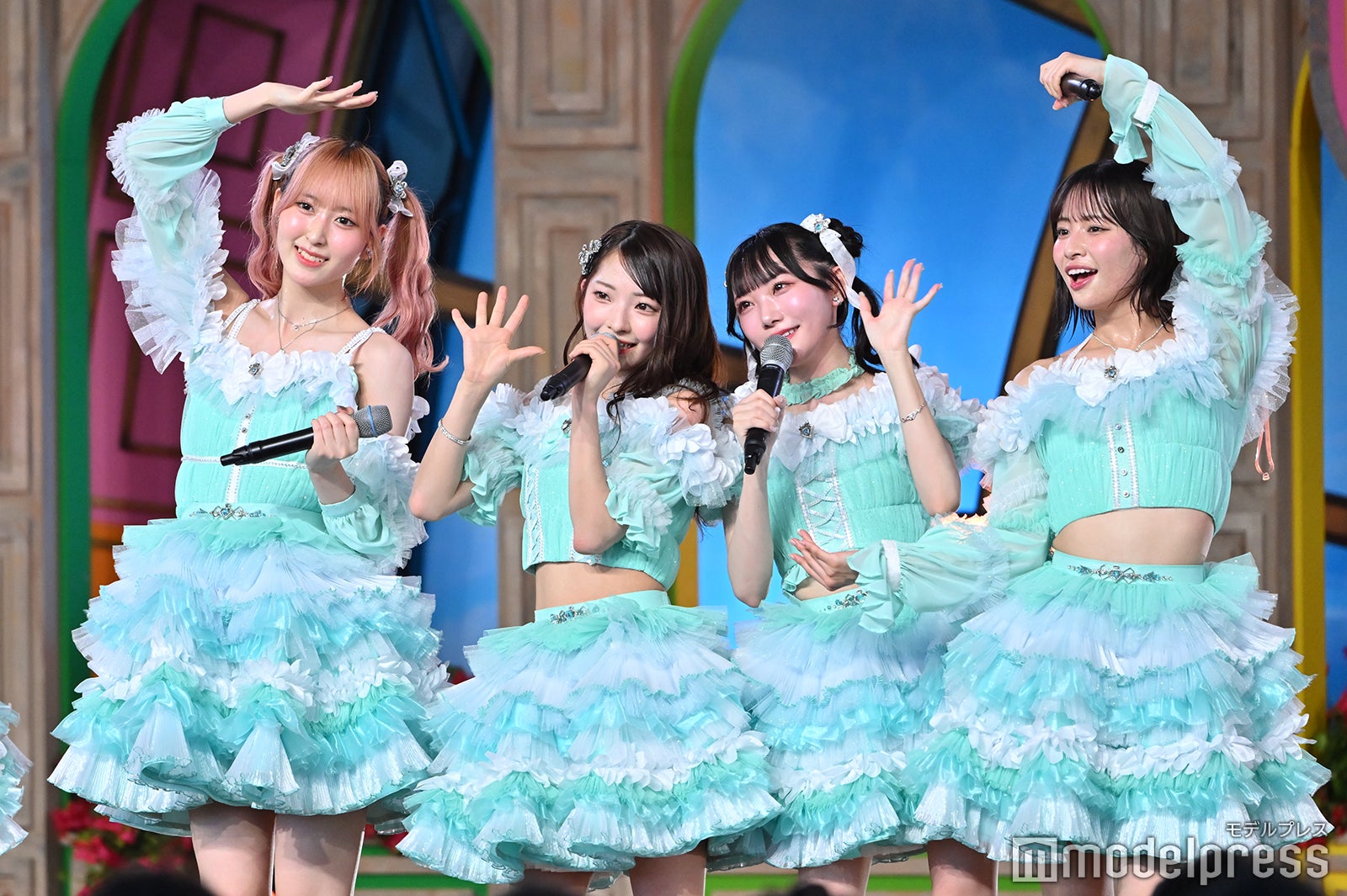 川中子奈月心、永田詩央里、本田珠由記、冨田菜々風／≠ME（C）モデルプレス