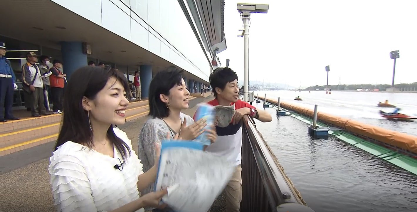 ボートレース若松（左から）市山真理菜、山村実代、岡本啓／画像提供：BOAT RACE振興会