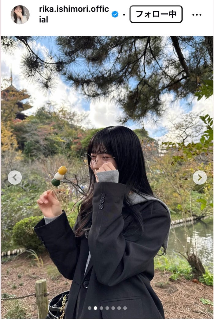石森璃花Instagramより