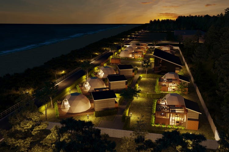 画像3 10 茨城に海沿いグランピング施設 グランマーレ茨城大洗 犬同伴ok 貸切温泉も モデルプレス